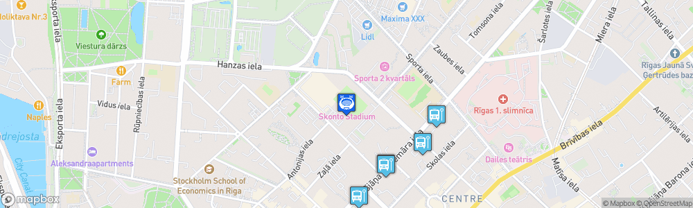 Static Map of Skonto Stadions