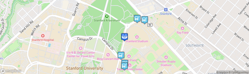 Static Map of Stanford Stadium