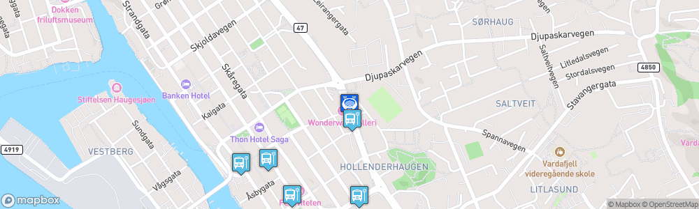 Static Map of Haugesund Stadion