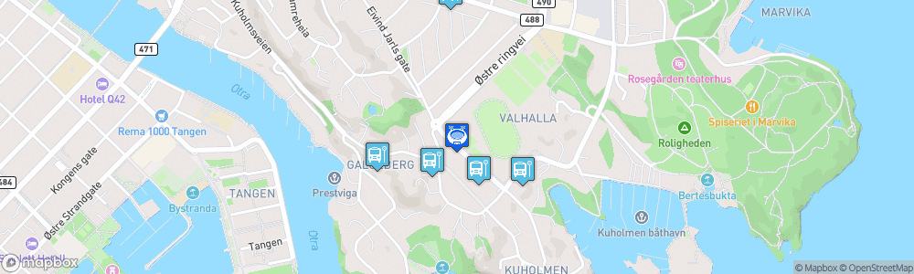 Static Map of Kristiansand Stadion