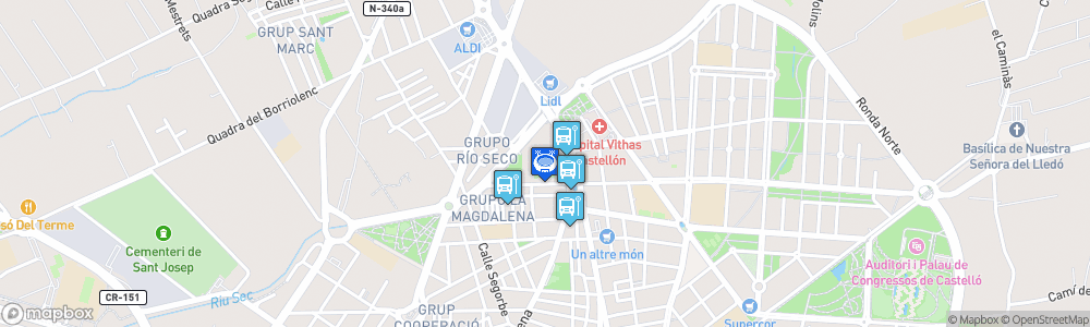 Static Map of Estadio Municipal de Castalia