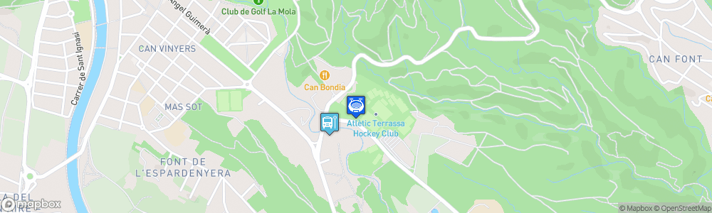 Static Map of Estadi de Hockey Josep Marquès