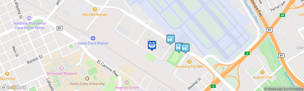 Static Map of PayPal Park