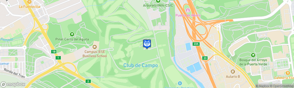 Static Map of Club de Campo Villa de Madrid Hockey
