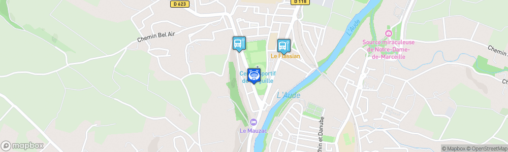 Static Map of Stade de l'Aiguille