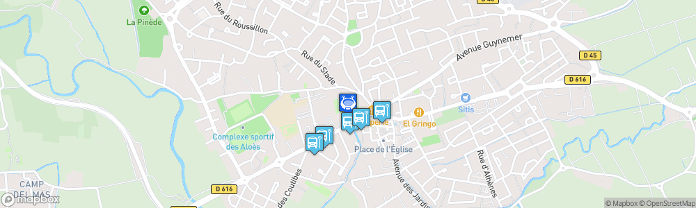 Static Map of Stade Municipal Saint-Estève