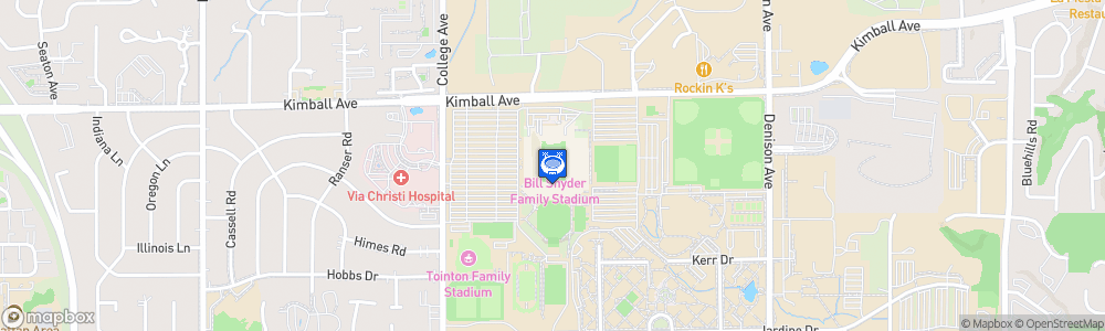 Static Map of Bill Snyder Family Football Stadium