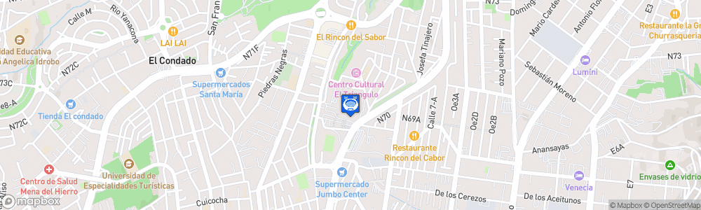 Static Map of Estadio Rodrigo Paz Delgado