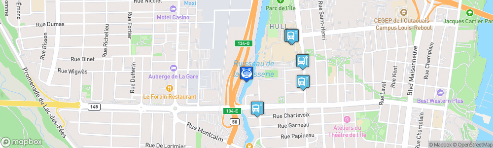 Static Map of Centre Robert-Guertin