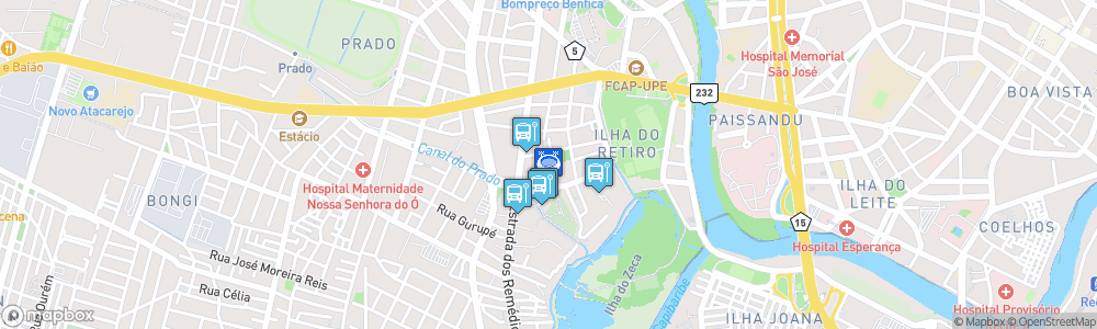 Static Map of Estádio Adelmar da Costa Carvalho