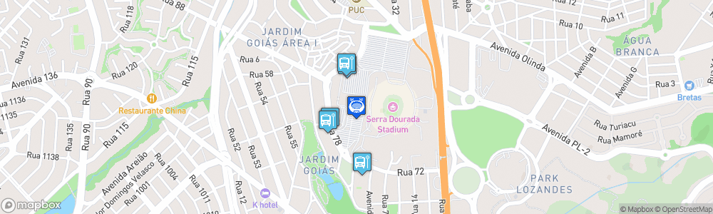 Static Map of Estádio Serra Dourada