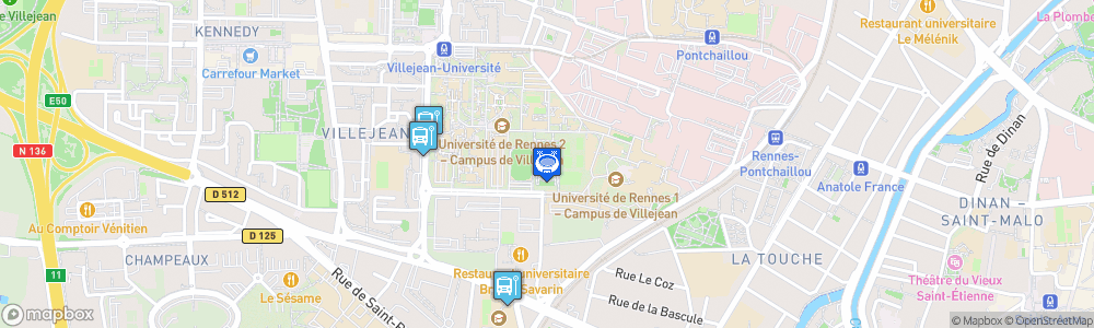 Static Map of Stade d'Athlétisme Robert Poirier