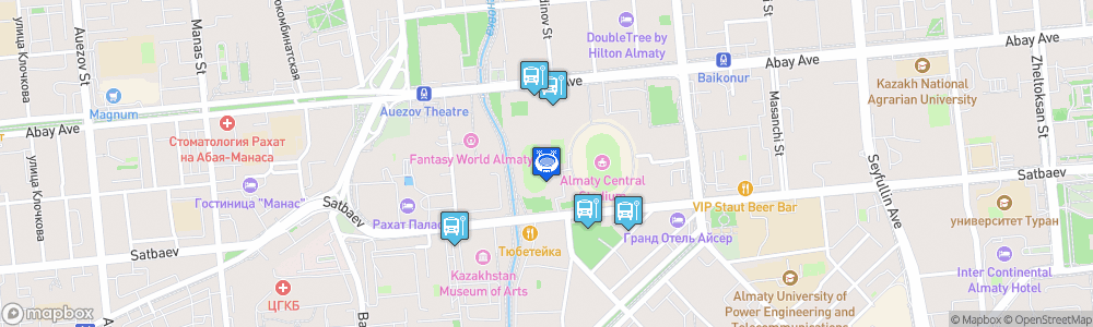 Static Map of Almaty Central Stadium