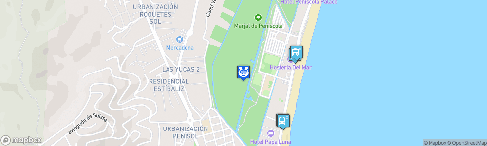 Static Map of Pabellon Municipal de Peñíscola