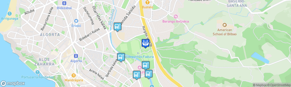 Static Map of Campo de Rugby de Fadura