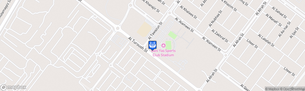 Static Map of Bani Yas Stadium