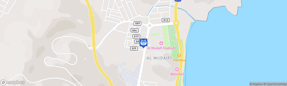 Static Map of Saqr bin Mohammad al Qassimi Stadium