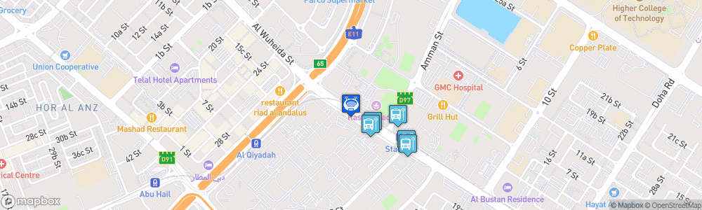 Static Map of Al-Rashid Stadium