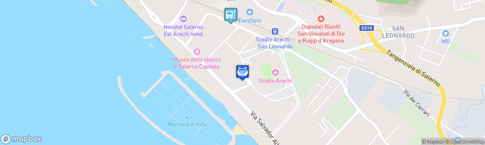 Static Map of Stadio comunale Arechi