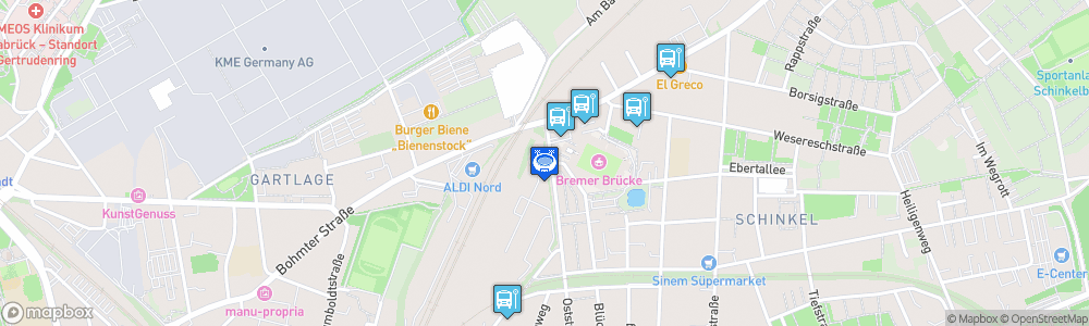 Static Map of Stadion an der Bremer Brücke