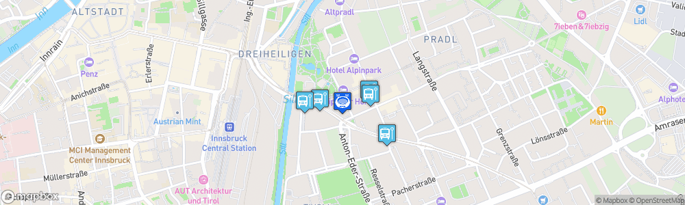 Static Map of Tiroler Wasserkraft Arena Innsbruck