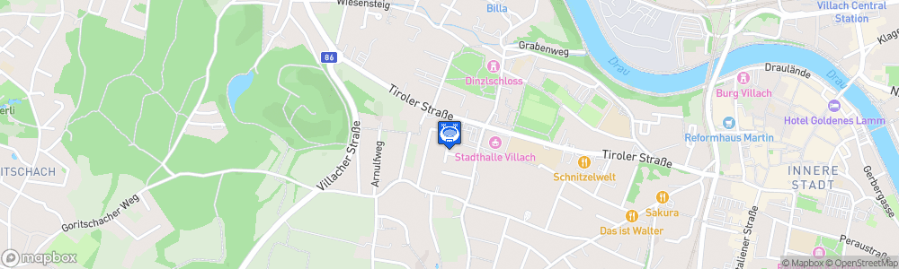 Static Map of Stadthalle Villach