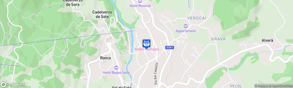 Static Map of Stadio olimpico del ghiaccio