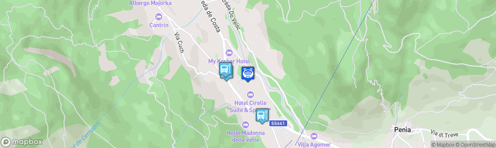 Static Map of Stadio del ghiaccio Gianmario Scola