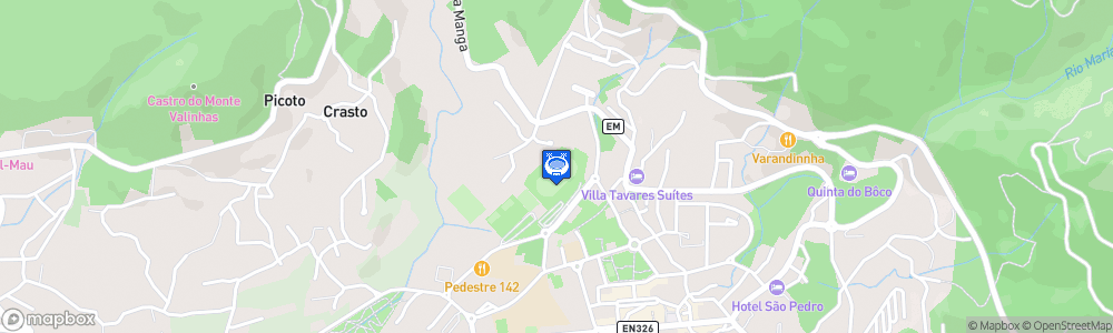 Static Map of Estádio Municipal de Arouca