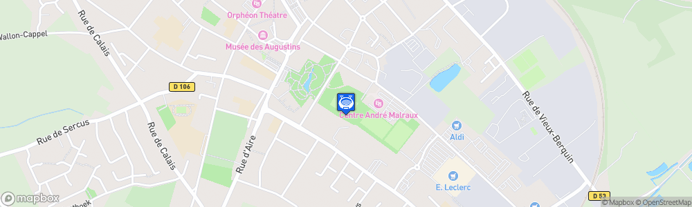 Static Map of Stade Auguste Damette