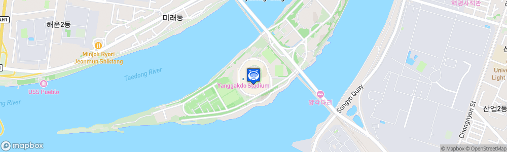 Static Map of Yanggakdo Stadium