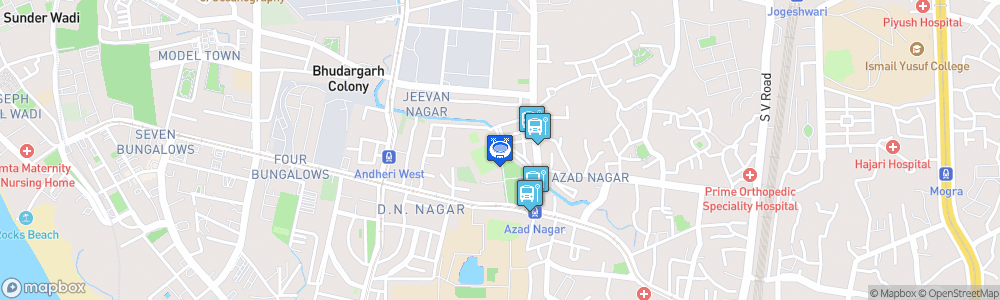 Static Map of Mumbai Football Arena