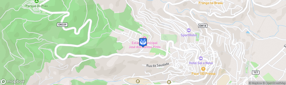 Static Map of Estádio Municipal José dos Santos Pinto