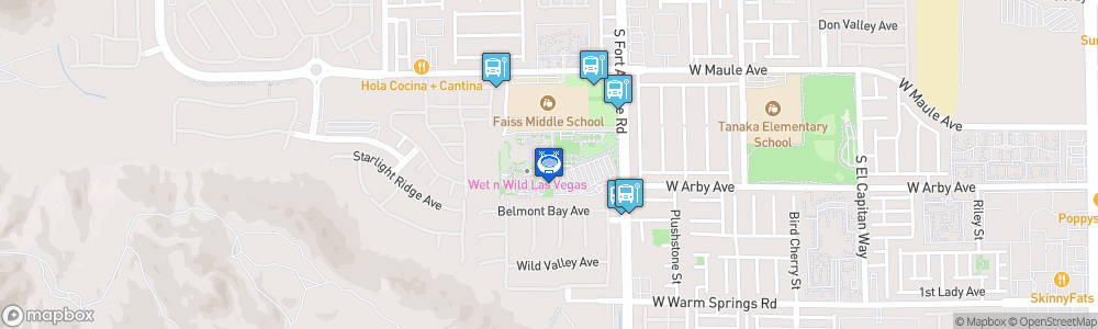 Static Map of Las Vegas All Net Arena