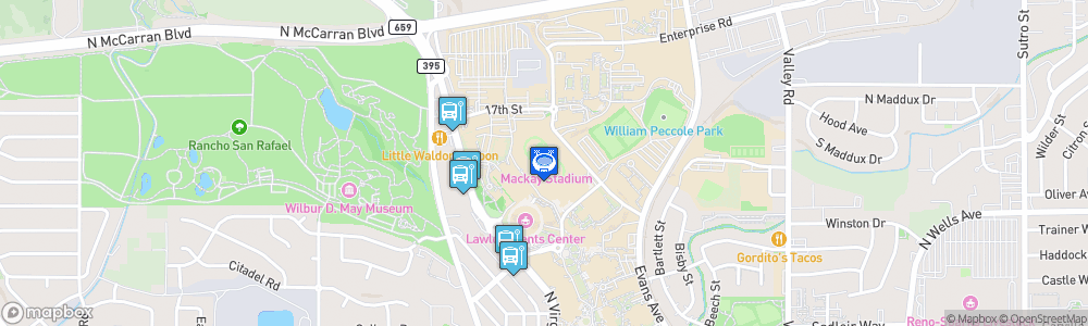 Static Map of Mackay Stadium