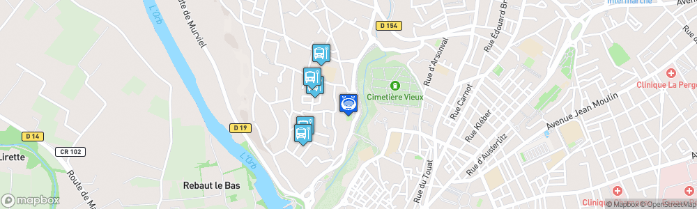 Static Map of Halle des Sports du Four à Chaux