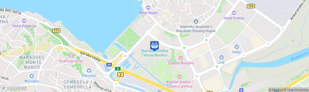 Static Map of Arena Bonifika