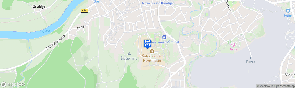 Static Map of Športna Dvorana Leona Štuklja