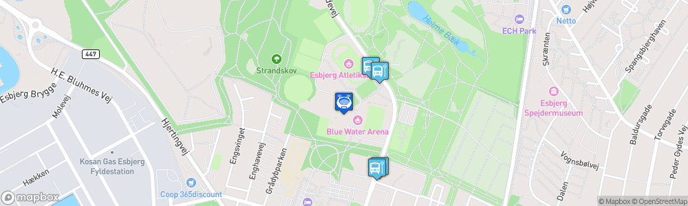 Static Map of Granly Hockey Arena