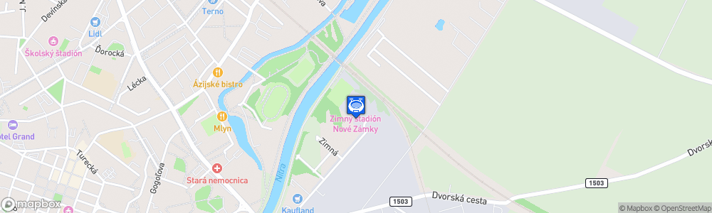 Static Map of Zimný Stadión Nové Zámky