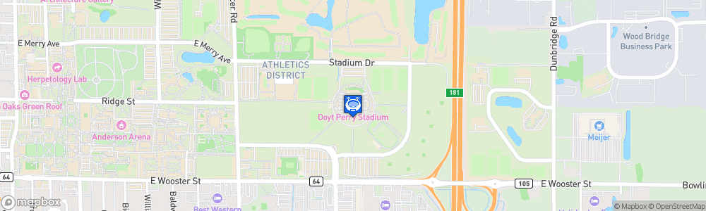 Static Map of Doyt L. Perry Stadium