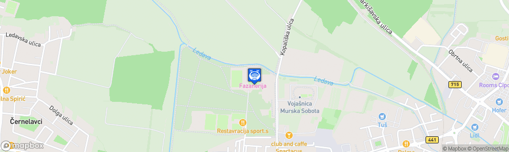 Static Map of Mestni stadion Fazanerija