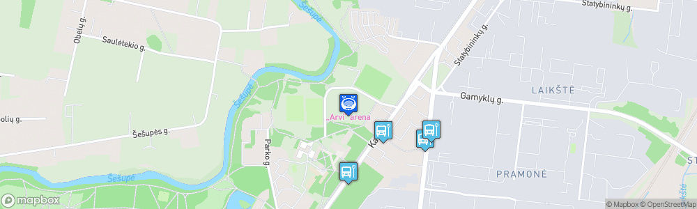 Static Map of Marijampolė Football Arena