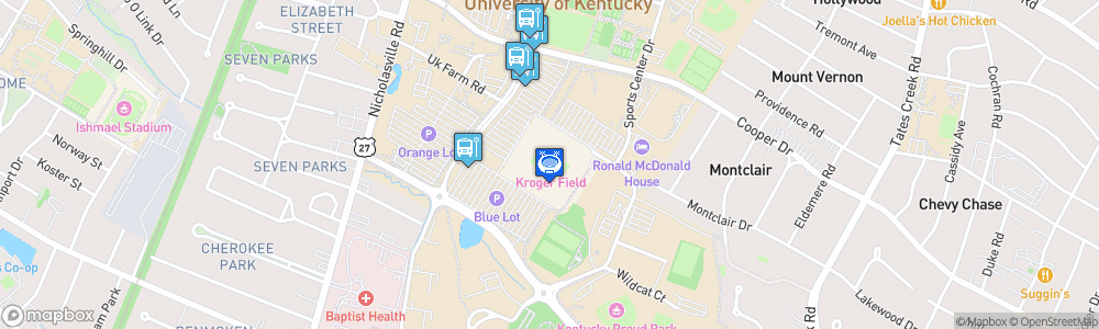 Static Map of Kroger Field