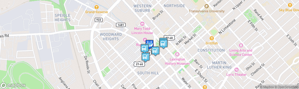 Static Map of Rupp Arena at Central Bank Center