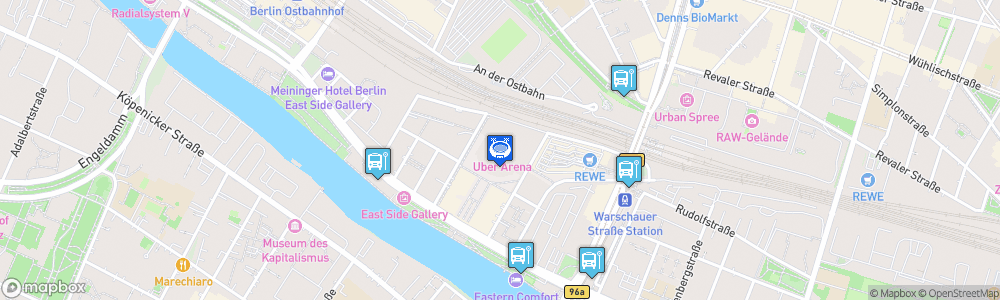 Static Map of Mercedes-Benz Arena Berlin