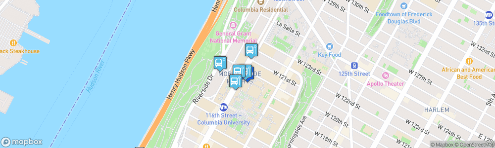 Static Map of Francis S. Levien Gymnasium