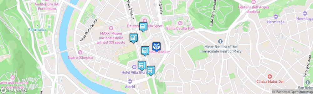 Static Map of Stadio Flaminio