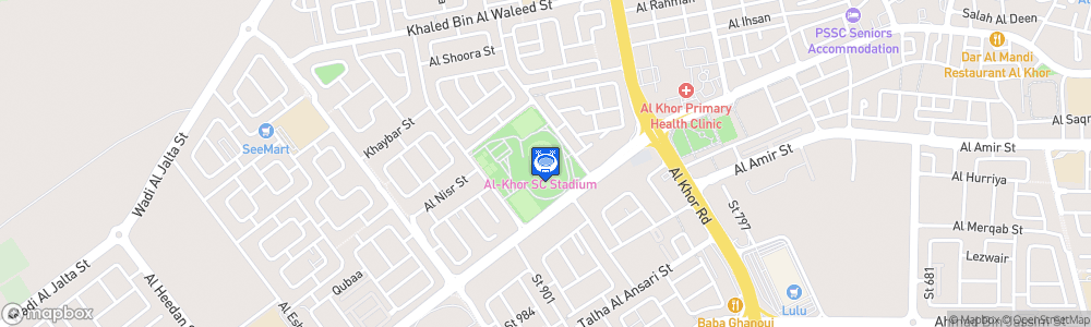 Static Map of Al-Khor SC Stadium