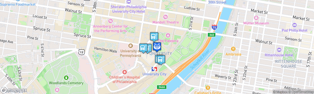 Static Map of Franklin Field